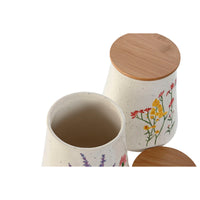 Gefäß Home ESPRIT Bunt Blomster Shabby Chic (2 Stück)