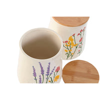 Gefäß Home ESPRIT Bunt Blomster Shabby Chic (2 Stück)