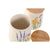Gefäß Home ESPRIT Bunt Blomster Shabby Chic (2 Stück)