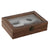 Weinzubehör-Set Home ESPRIT Schwarz natürlich Edelstahl Holz MDF 21 x 14,5 x 5,4 cm