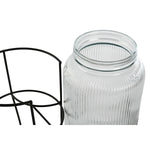 Wasserspender Home ESPRIT Schwarz Metall Silikon Kristall ABS 5 L 19,6 x 23,5 x 40,5 cm