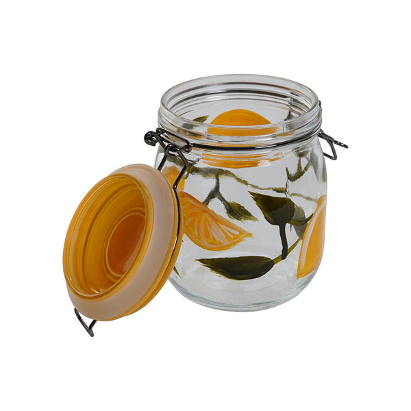 Set mit 4 Kanistern Home ESPRIT Gelb Kristall Eisen 1,5 L 4 Stücke