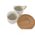 Satz von Kaffeetassen Home ESPRIT Weiß Bambus Porzellan 90 ml