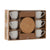 Satz von Kaffeetassen Home ESPRIT Weiß Bambus Porzellan 90 ml