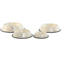 Futternapf für Hunde Home ESPRIT Beige Gummi Metall 200 ml 600 ml 700 ml 1 L 29 X 29 X 6,5 cm