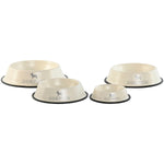 Futternapf für Hunde Home ESPRIT Beige Gummi Metall 200 ml 600 ml 700 ml 1 L 29 X 29 X 6,5 cm