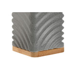 Zahnbürstenhalter Home ESPRIT Grau Creme Bambus Dolomite 7 x 7 x 12 cm (2 Stück)