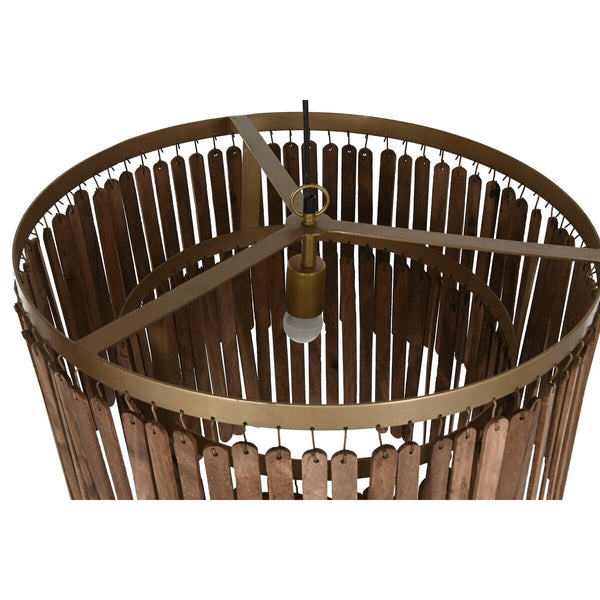 Deckenlampe Home ESPRIT Braun Gold Holz Metall Mango-Holz 50 W 60 x 60 x 48 cm
