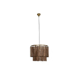 Deckenlampe Home ESPRIT Braun Gold Holz Metall Mango-Holz 50 W 60 x 60 x 48 cm