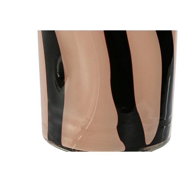 Vase Home ESPRIT Schwarz Creme Kristall Moderne 15 x 15 x 29,2 cm