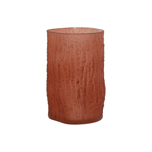 Vase Home ESPRIT Terrakotta Kristall Moderne 14 x 14 x 21 cm
