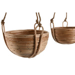 Satz Blumentöpfe Home ESPRIT natürlich korb Schnur 31 x 31 x 23 cm (3 Stücke)