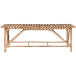 Hocker Home ESPRIT natürlich korb 130 X 46 X 47 cm