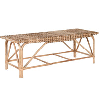 Hocker Home ESPRIT natürlich korb 130 X 46 X 47 cm