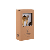 Besteck Home ESPRIT Gold Edelstahl 2 x 1,5 x 25,5 cm 16 Stücke