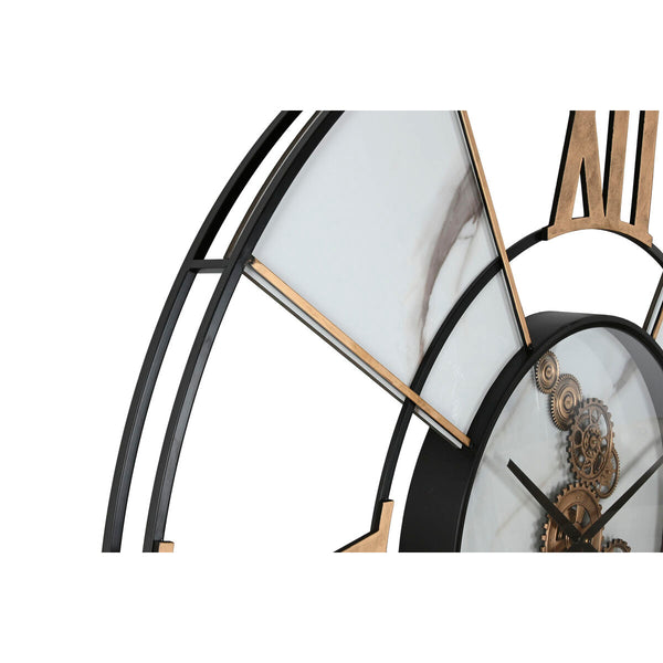 Wanduhr Home ESPRIT Weiß Schwarz Gold Metall 142 X 9 X 142 cm