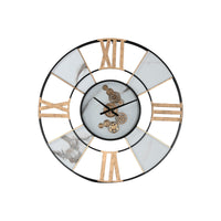 Wanduhr Home ESPRIT Weiß Schwarz Gold Metall 142 X 9 X 142 cm