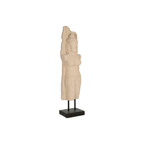Deko-Figur Home ESPRIT Weiß Schwarz Buddha 40 x 27 x 148 cm