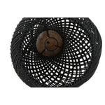 Lampenschirm Home ESPRIT Schwarz Bambus Teakholz 35 x 35 x 85 cm (2 Stück)