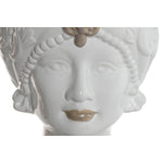 Blumentopf Home ESPRIT Weiß Beige Porzellan 15 x 15 x 26.5 cm (2 Stück)