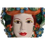 Blumentopf Home ESPRIT grün Bunt Porzellan 20 x 20 x 32 cm (2 Stück)