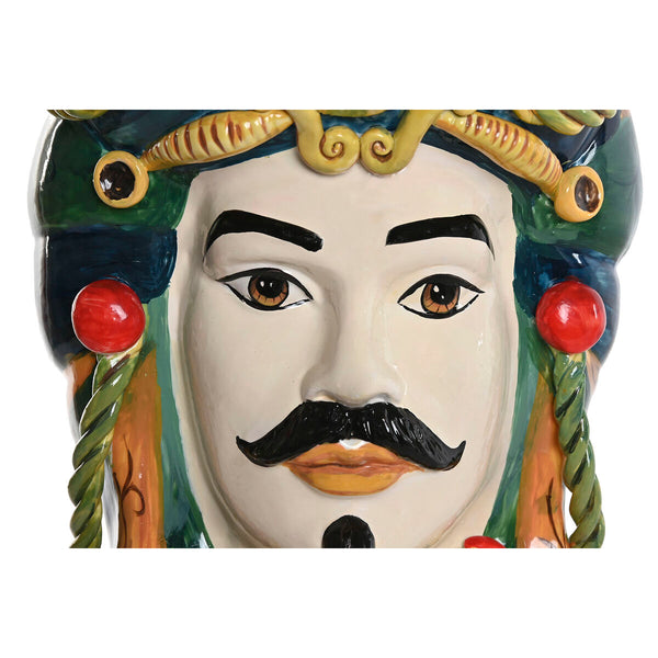 Blumentopf Home ESPRIT grün Bunt Porzellan 20 x 20 x 29 cm (2 Stück)