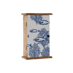 Schlüsselschrank Home ESPRIT Blau Weiß natürlich 18 x 7,5 x 28 cm