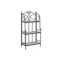 Regal Home ESPRIT Schwarz Bunt aus Keramik schmiedeeisern 3 Regale 54 x 29 x 121 cm 58 x 31,5 x 117 cm