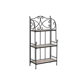 Regal Home ESPRIT Schwarz Bunt aus Keramik schmiedeeisern 3 Regale 54 x 29 x 121 cm 58 x 31,5 x 117 cm