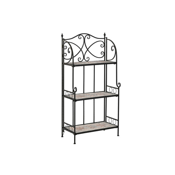 Regal Home ESPRIT Schwarz Bunt aus Keramik schmiedeeisern 3 Regale 54 x 29 x 121 cm 58 x 31,5 x 117 cm