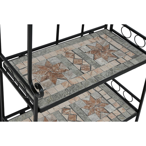 Regal Home ESPRIT Schwarz Bunt aus Keramik schmiedeeisern 3 Regale 54 x 29 x 121 cm 58 x 31,5 x 117 cm