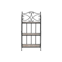 Regal Home ESPRIT Schwarz Bunt aus Keramik schmiedeeisern 3 Regale 54 x 29 x 121 cm 58 x 31,5 x 117 cm