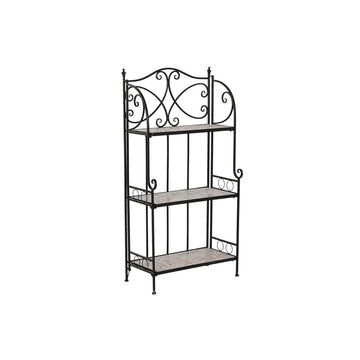 Regal Home ESPRIT Schwarz Bunt aus Keramik schmiedeeisern 3 Regale 54 x 29 x 121 cm 58 x 31,5 x 117 cm