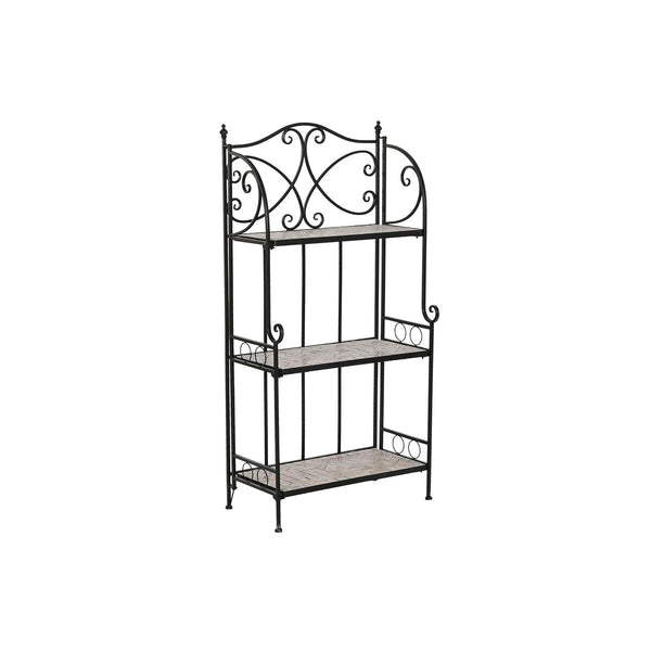 Regal Home ESPRIT Schwarz Bunt aus Keramik schmiedeeisern 3 Regale 54 x 29 x 121 cm 58 x 31,5 x 117 cm