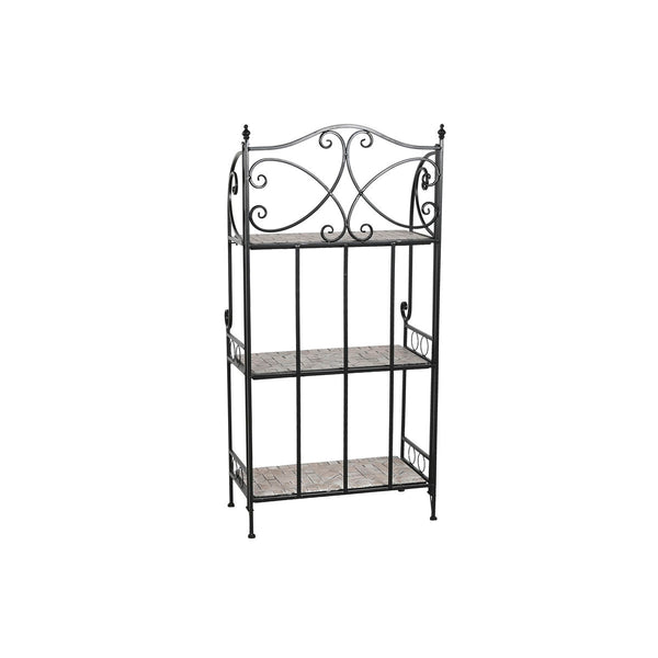Regal Home ESPRIT Schwarz Bunt aus Keramik schmiedeeisern 3 Regale 54 x 29 x 121 cm 58 x 31,5 x 117 cm