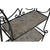Regal Home ESPRIT Schwarz Bunt aus Keramik schmiedeeisern 3 Regale 54 x 29 x 121 cm 58 x 31,5 x 117 cm