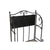 Regal Home ESPRIT Schwarz Bunt aus Keramik schmiedeeisern 3 Regale 54 x 29 x 121 cm 58 x 31,5 x 117 cm