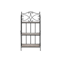 Regal Home ESPRIT Schwarz Bunt aus Keramik schmiedeeisern 3 Regale 54 x 29 x 121 cm 58 x 31,5 x 117 cm