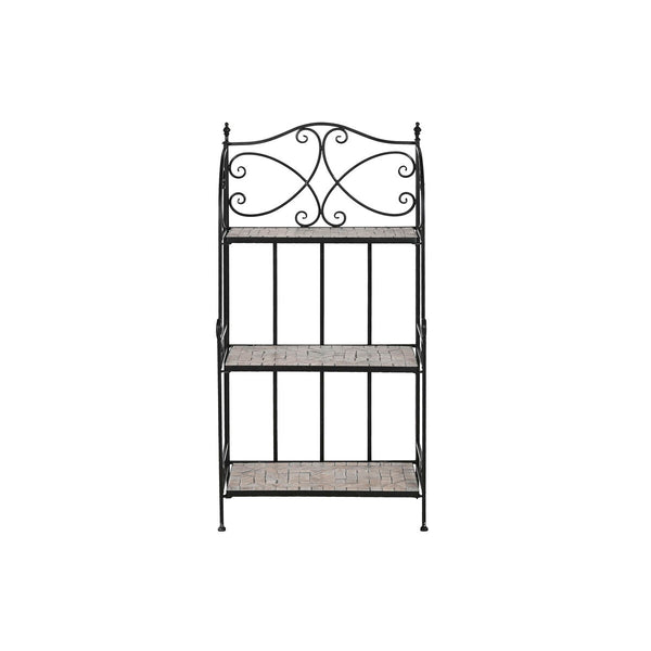Regal Home ESPRIT Schwarz Bunt aus Keramik schmiedeeisern 3 Regale 54 x 29 x 121 cm 58 x 31,5 x 117 cm