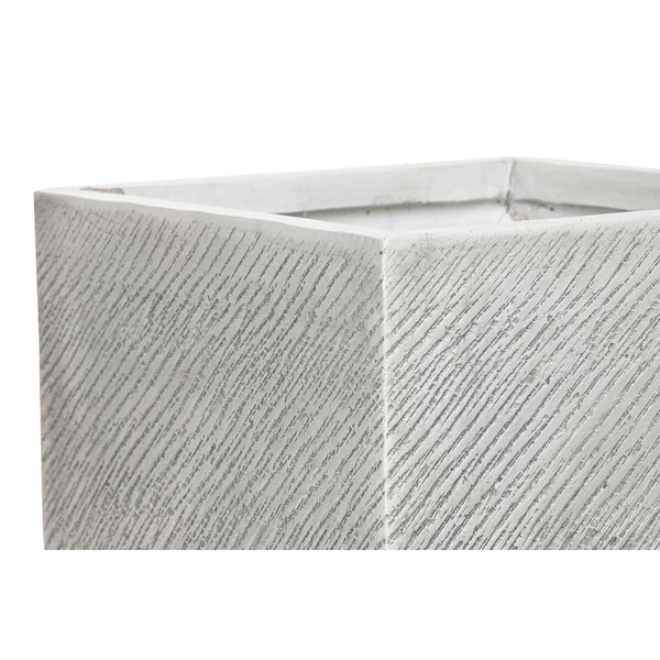 Blumentopf Home ESPRIT Grau Magnesium 37 x 37 x 31,5 cm (4 Stück)