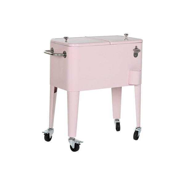 Tragbarer Kühlschrank Home ESPRIT Rosa Stahl Polypropylen 74 x 43 x 80 cm