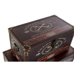 Set dekorativer Karten Home ESPRIT Bunt Holz Leinwand