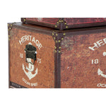 Set dekorativer Karten Home ESPRIT Bunt Holz Leinwand