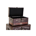 Set dekorativer Karten Home ESPRIT Bunt Holz Leinwand