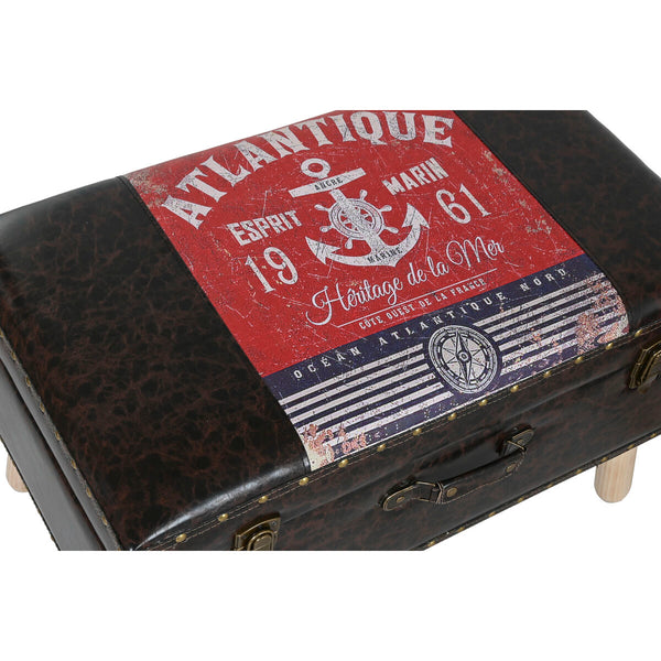 Truhensatz Home ESPRIT Braun Bunt Polyurethan Holz Vintage 70 x 40 x 45 cm (3 Stück)