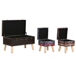 Truhensatz Home ESPRIT Braun Bunt Polyurethan Holz Vintage 70 x 40 x 45 cm (3 Stück)