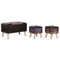 Truhensatz Home ESPRIT Braun Bunt Polyurethan Holz Vintage 70 x 40 x 45 cm (3 Stück)
