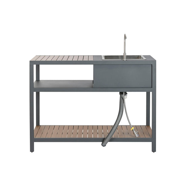 Kücheneinheit Home ESPRIT Grau natürlich 127 x 100 x 90 cm 127 x 100 x 95 cm