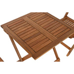 Tisch-Set mit 2 Stühlen Home ESPRIT Braun 60 x 60 x 74 cm