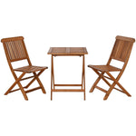 Tisch-Set mit 2 Stühlen Home ESPRIT Braun 60 x 60 x 74 cm